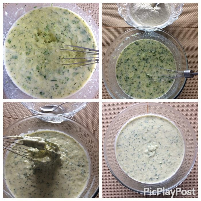 Блины кабачковые с зеленью