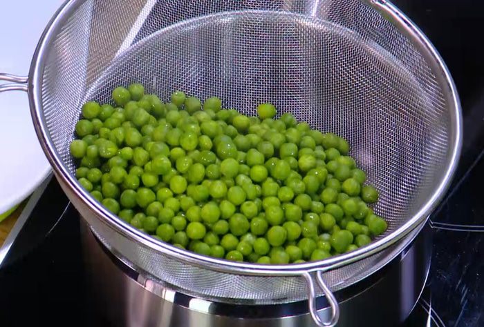 Суфле с зеленым горошком 