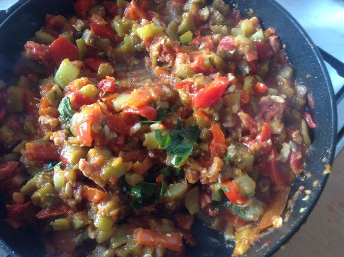 Пирог с рататуем