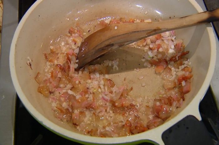 Конкильони с творогом и радиккио