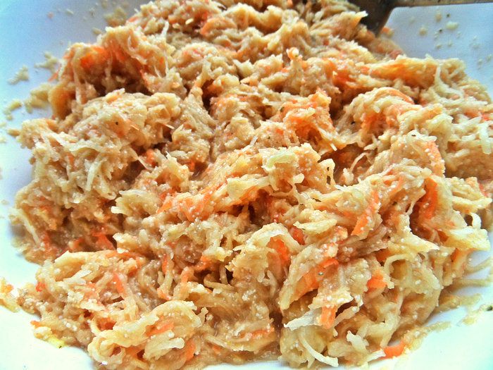 &amp;quot;Драники&amp;quot; морковно-картофельные с килечкой
