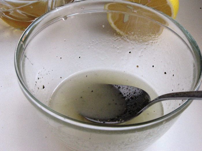 Салат с копченой кетой и тыквой