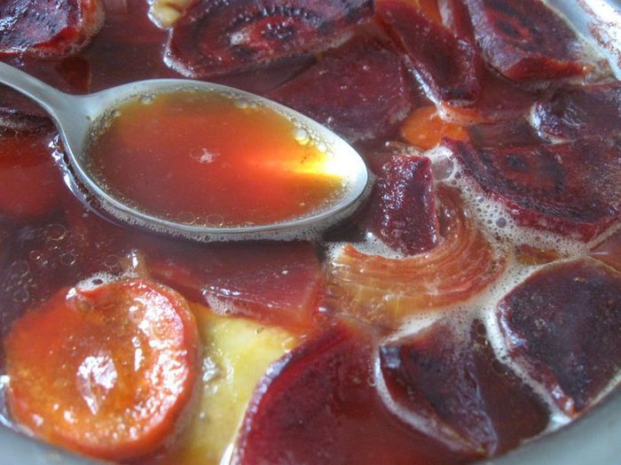 Нежный карп в овощном желе 