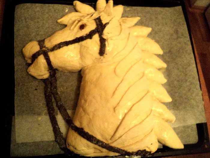 Пирог-кулебяка «Лошадка»