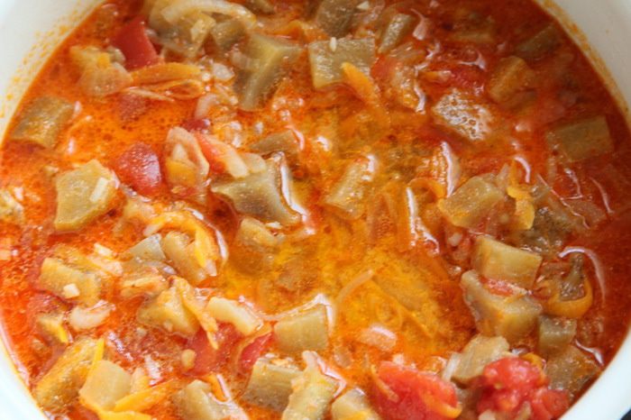 Суп-пюре из баклажанов