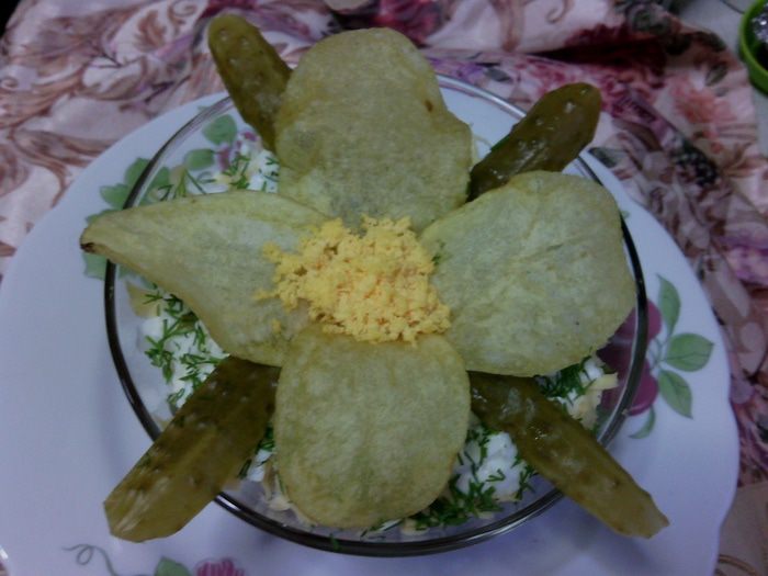 Салат &amp;quot;Орхидея&amp;quot; с морковкой по-корейски