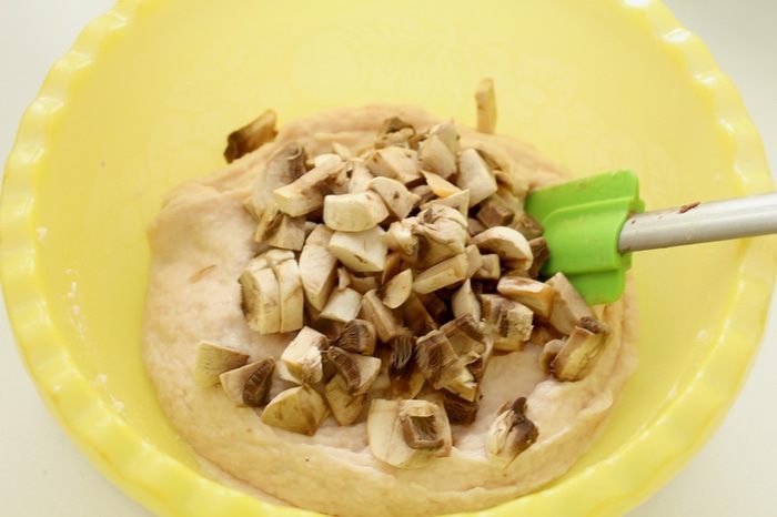 Террин из курицы с грибами 