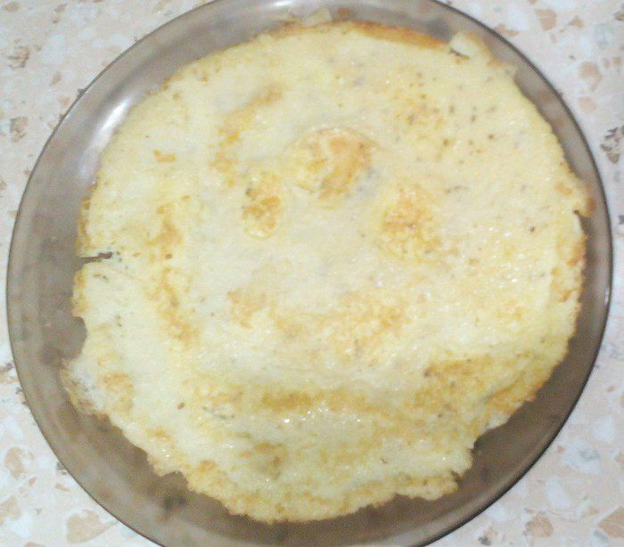 Классический французский омлет с ветчиной и сыром