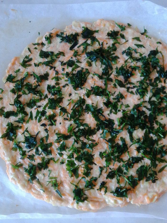 Пицца из тыквы с курицей