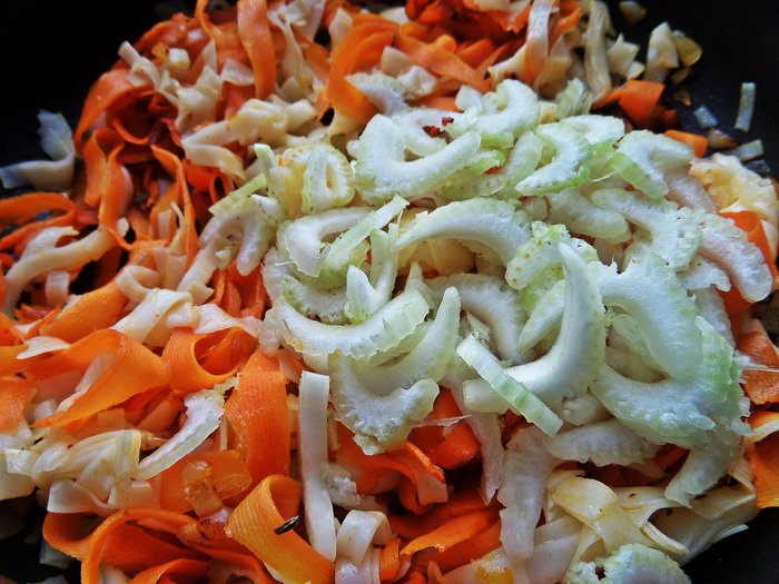 Рисовая лапша с овощами