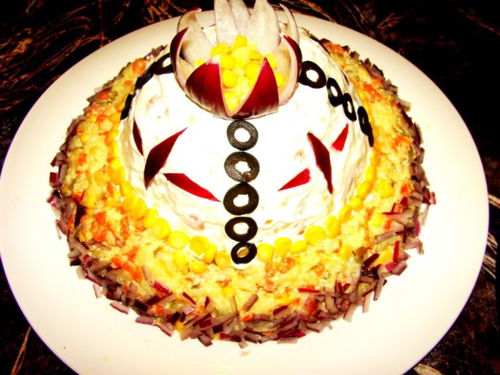 Праздничный салат &amp;quot;Шапка Мономаха&amp;quot;