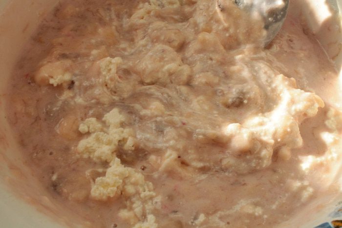 Банановые кексы со сливочным сыром и йогуртом