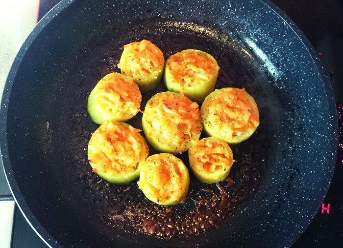 Фаршированные кабачки (постное блюдо)