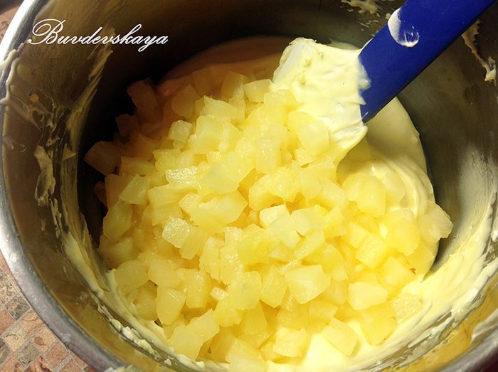 Торт &amp;quot;Мимоза&amp;quot; с ананасами