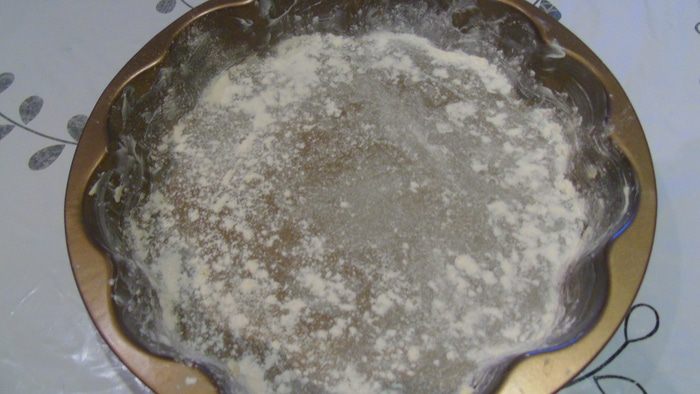 Маковый пирог с грушей