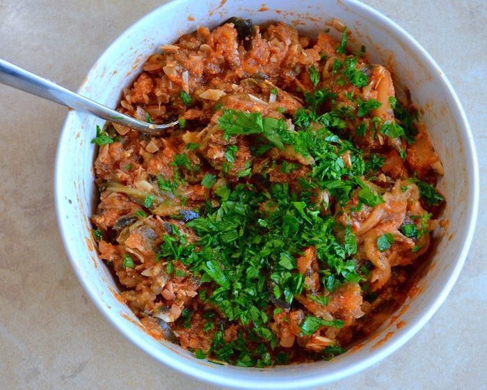 Баклажанный рулет (Polpettone di melanzane)