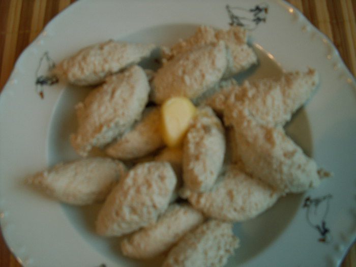 Тыквенный крем-суп с куриными клецками