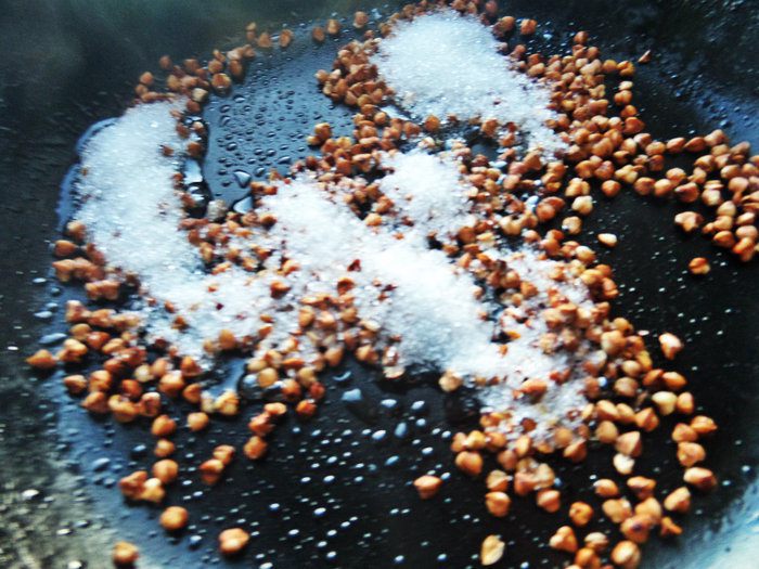Гречневые корзиночки полные шоколада