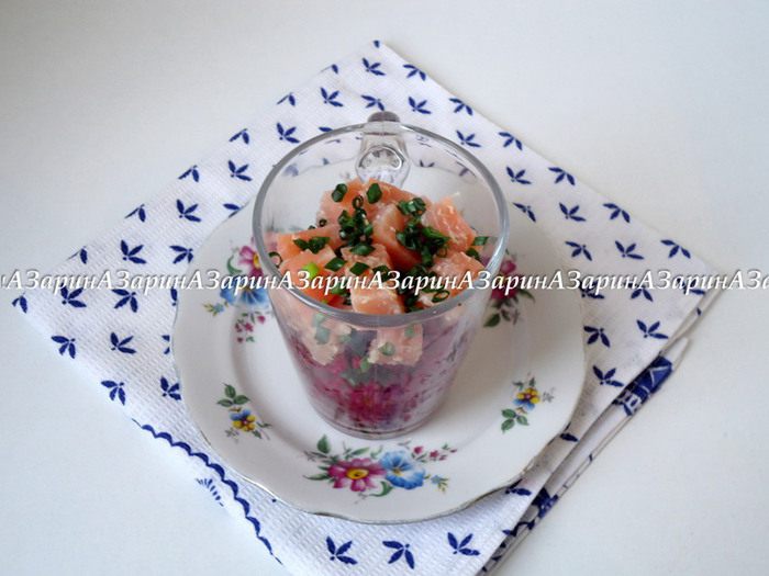Веррины с семгой и кускусом