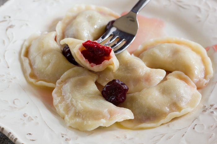 Вареники с вишней 