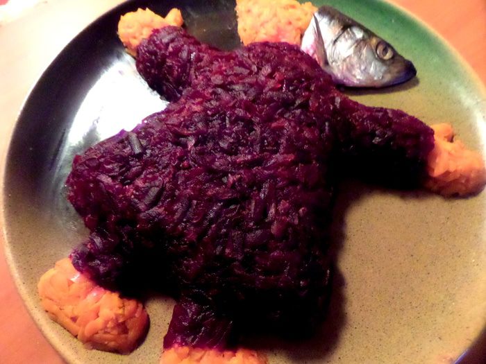 Салат &amp;quot;Селедочка в наряде Санта Клауса&amp;quot;