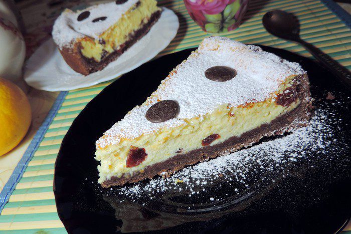 Чизкейк с &amp;quot;пьяной&amp;quot; клюквой