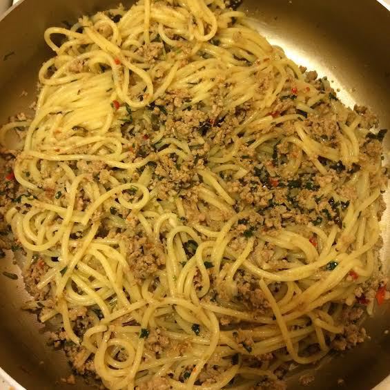 Макароны с мясом по-грузински 