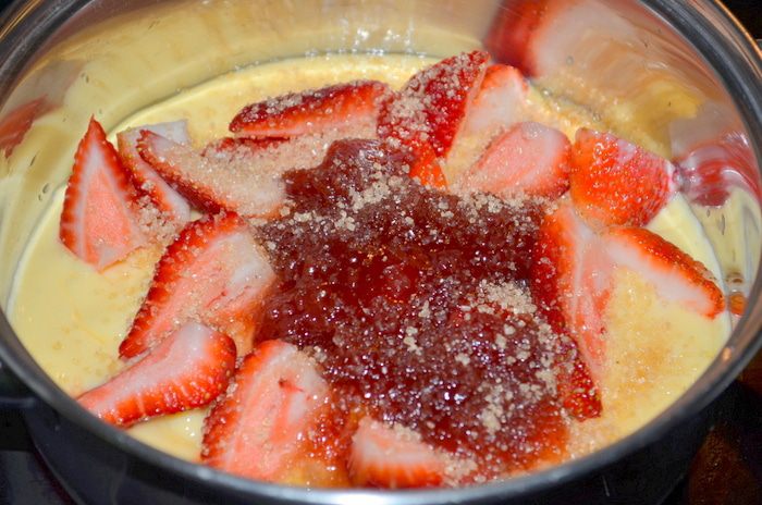 Парфе-пудинг клубничный 