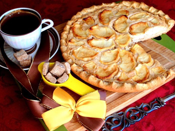 Пирог-галета &amp;quot;Яблоки на сливочном сыре&amp;quot;