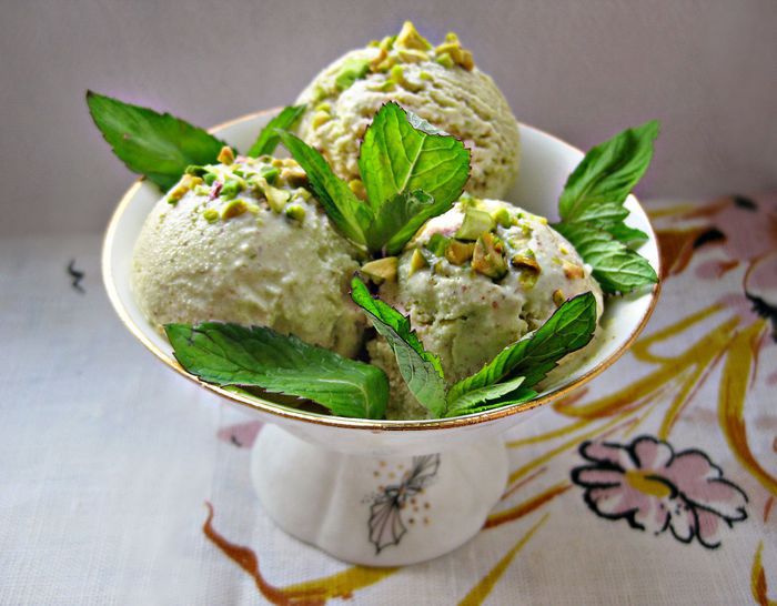 Фисташковое мороженое