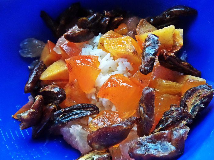 Фруктовый салат с арахисовым вкусом