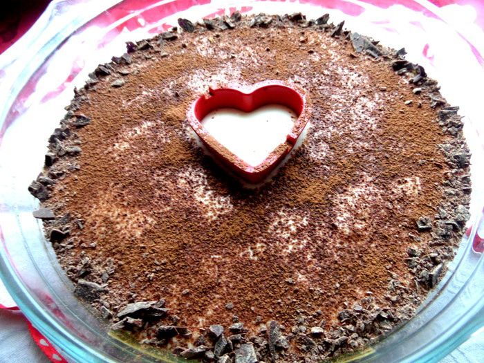 Тирамису на твороге с карамельной прослойкой