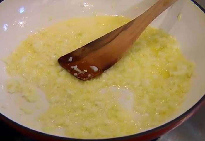 Ризотто с раковыми шейками