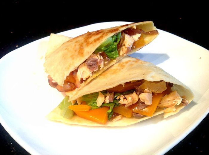 Кесадилья с лососем