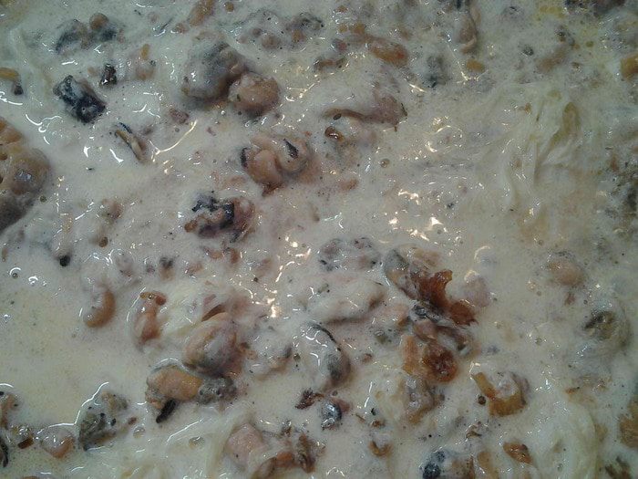 Морской коктейль с сыром