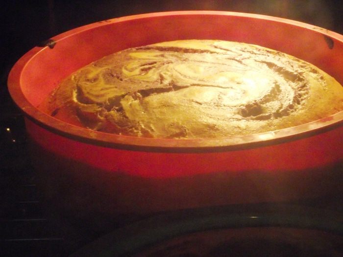 Творожное суфле с черникой