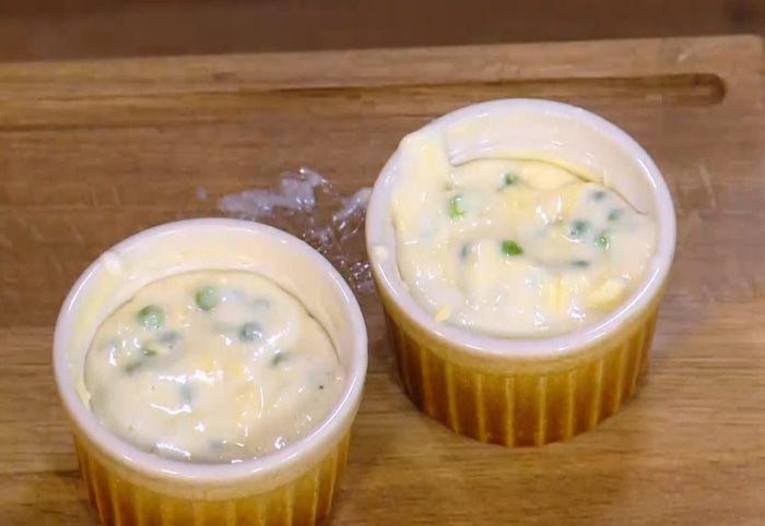 Суфле с зеленым горошком 