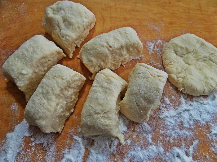 Булочки с начинкой на творожном тесте