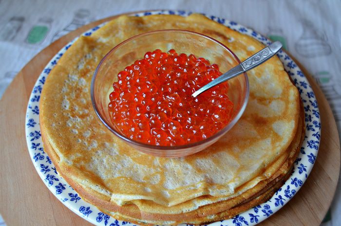 Блинная запеканка с шампиньонами