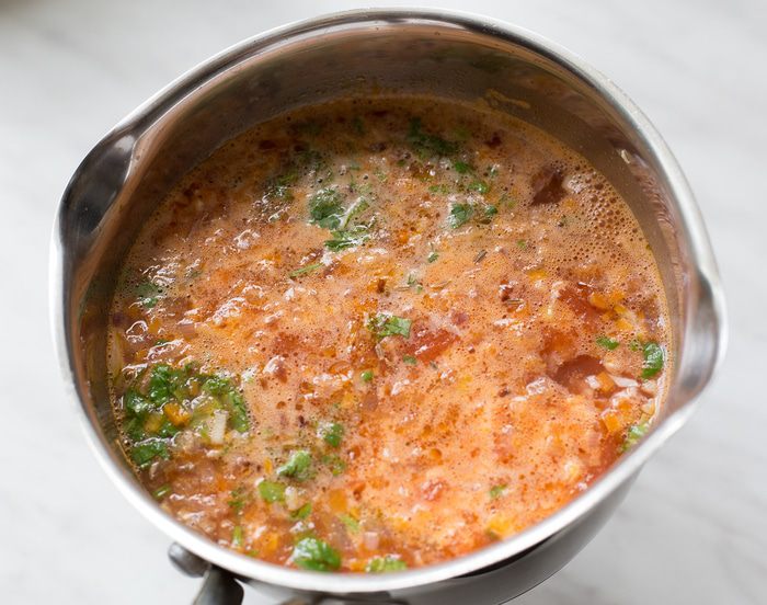 Томатный суп с кускусом