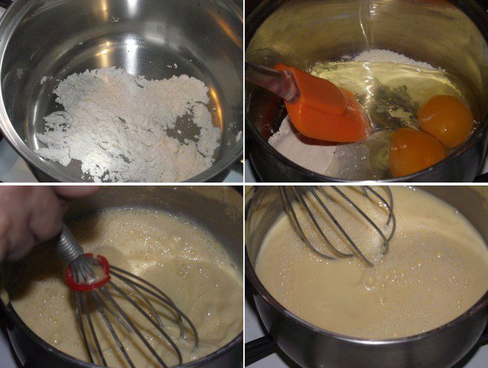 Эклеры с масляно-заварным кремом