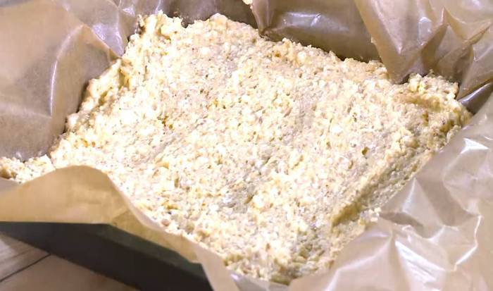 Миндально-творожный пирог с абрикосами 