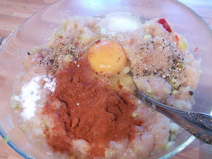 Куриная запеканка с цукини 