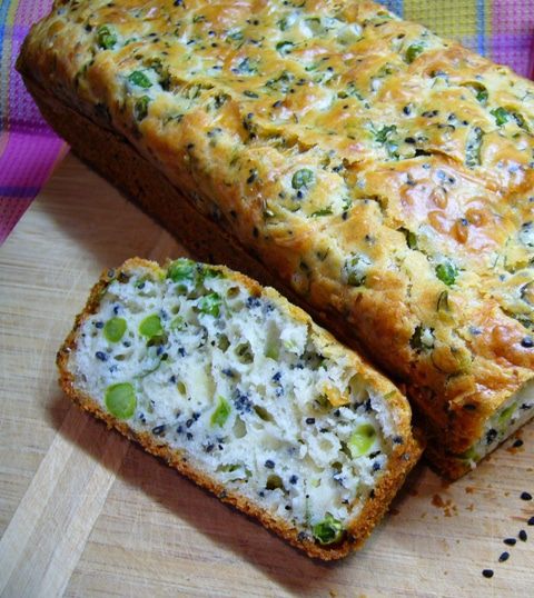 Сырный кекс с чернушкой