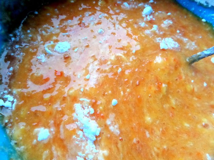 Ватрушка под мармеладом из хурмы