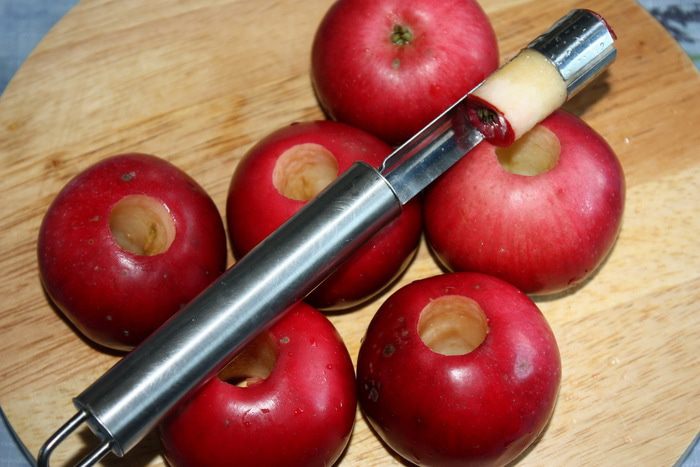 Медовые яблочки в хрустящем мешочке