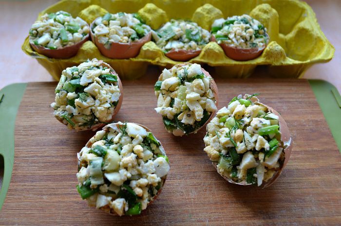 Фаршированные куриные яйца от бабы Кати