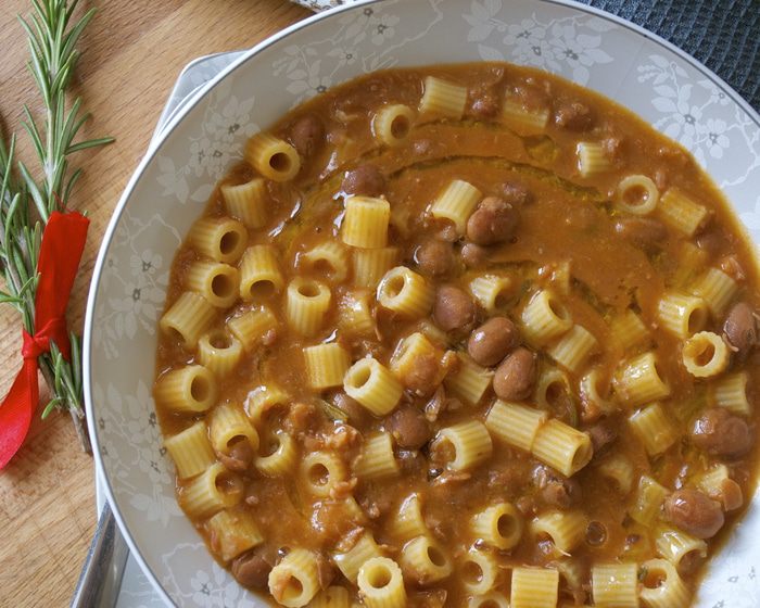 Паста с фасолью (Pasta e fagioli)