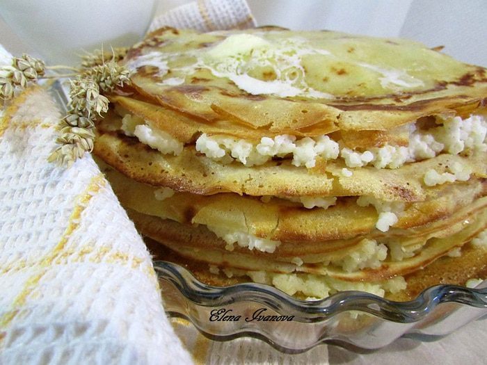 Блинная бабка с пшеном
