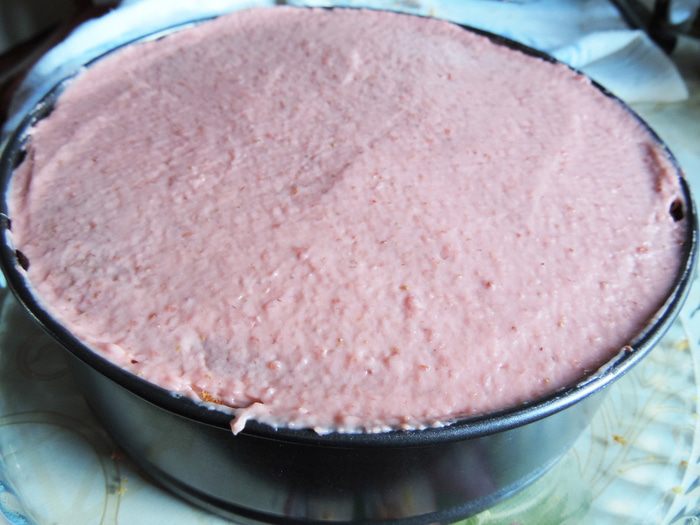 Торт с заварным клубничным кремом (для Елены Ковач)